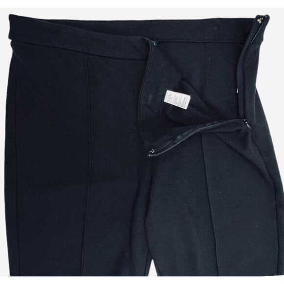 Tommy Hilfiger Pants Womens XL Black Pull-On Ponte Knit Creased Front Legs - Picture 5 of 10
